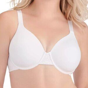 Vanity Fair Beauty Back Full Figure Smoothing Bra Underwire 42D White 76380 NWT